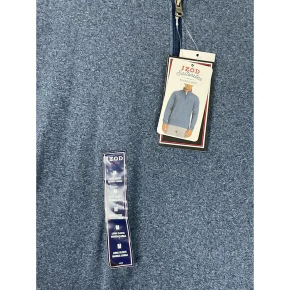 Izod mens quarter zip pullover sweater size medium 0652 - Picture 4 of 8